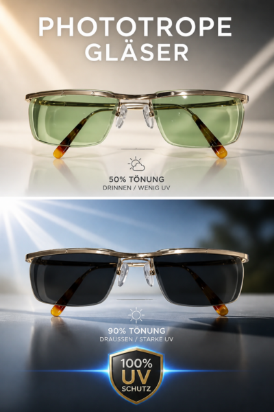 original 80er Jahre Brille NOS mit selbsttönenden Brillengläsern bei Blue Eyes - Optik in Berlin