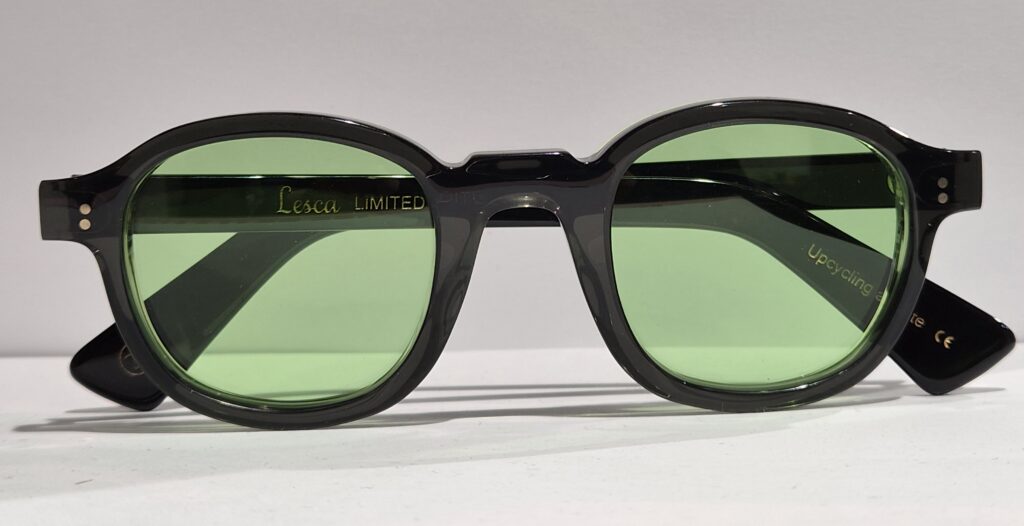 Lesca Limited Edition Brut Panto 8mm Col.5 Upcycling acetate